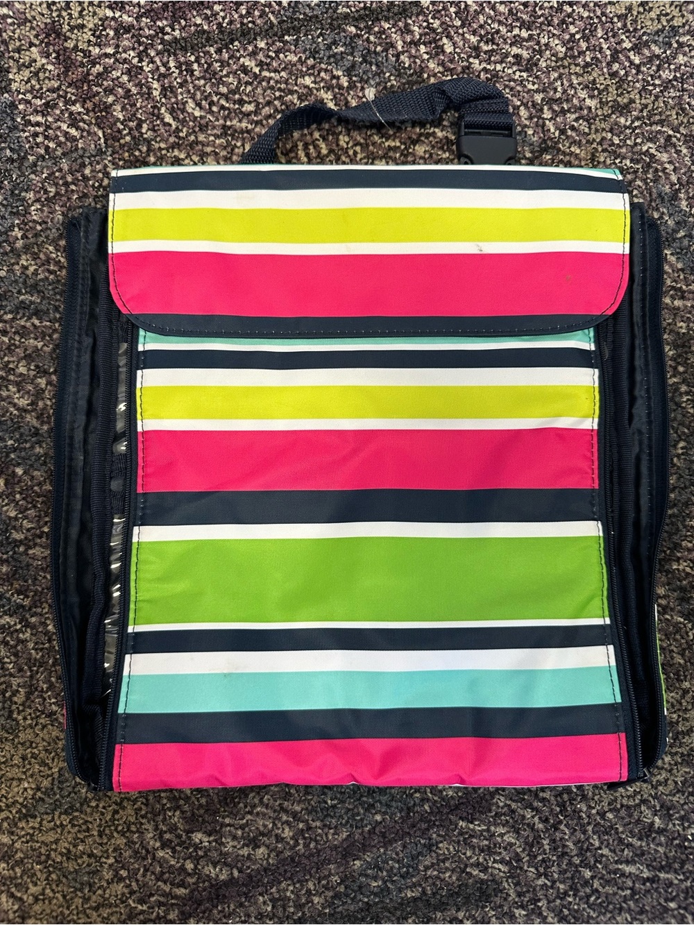 Thirty One 31 Hanging Travel Case Bag Preppy Pop Retired New